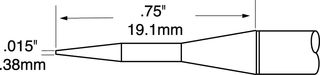 OKI METCAL - TFP-CNP1 - 精密焊接电热镊子圆锥形镊嘴0.4MM 一对