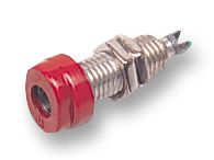 HIRSCHMANN - BUG10 RED - 插座 4MM 红色 包5