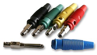 HIRSCHMANN - BUELA20K ASSORTED COLOURS - 插头 4mm 混色 (5只/包)