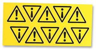HELLERMANN TYTON - 597-63211 - 标签 警告 WS3-B-140
