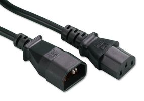 MULTICOMP - L102154 - 导线,IEC 插头至插座 1M