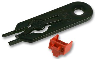 PANDUIT - PSL-DCJB-C - 连接器附件 RJ45插口保护插块 100只 带拔出工具5只 红色