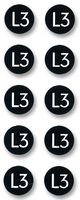 TYCO ELECTRONICS - LKZ16L3 - 铜导轨标签 L3 16MM (10X10)