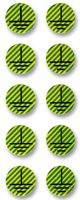 TYCO ELECTRONICS - LKZ16B4 - 铜导轨标签 EARTH 16MM (10X10)