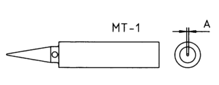 COOPER TOOLS / WELLER - MT-1 - 烙铁头 MT MICROPOINT 0.25MM