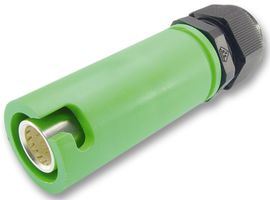 ITT CANNON - SNLF-S-C35-25S-GN - 电源连接器 非固定母插头 绿色