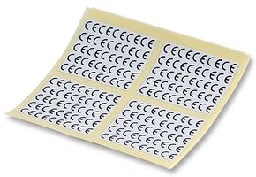 TYCO ELECTRONICS - 17005 - 标签 'CE' 7.62X6.35MM 数量:500