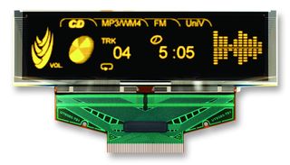 DENSITRON - DD-25664YW-2A - 显示屏 OLED 256X64 黄色