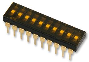 MULTICOMP - MCTIIR-10-T - 开关 DIL 三态 10路