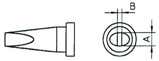 COOPER TOOLS / WELLER - LT-B. - CHISEL TIP 2.4MM